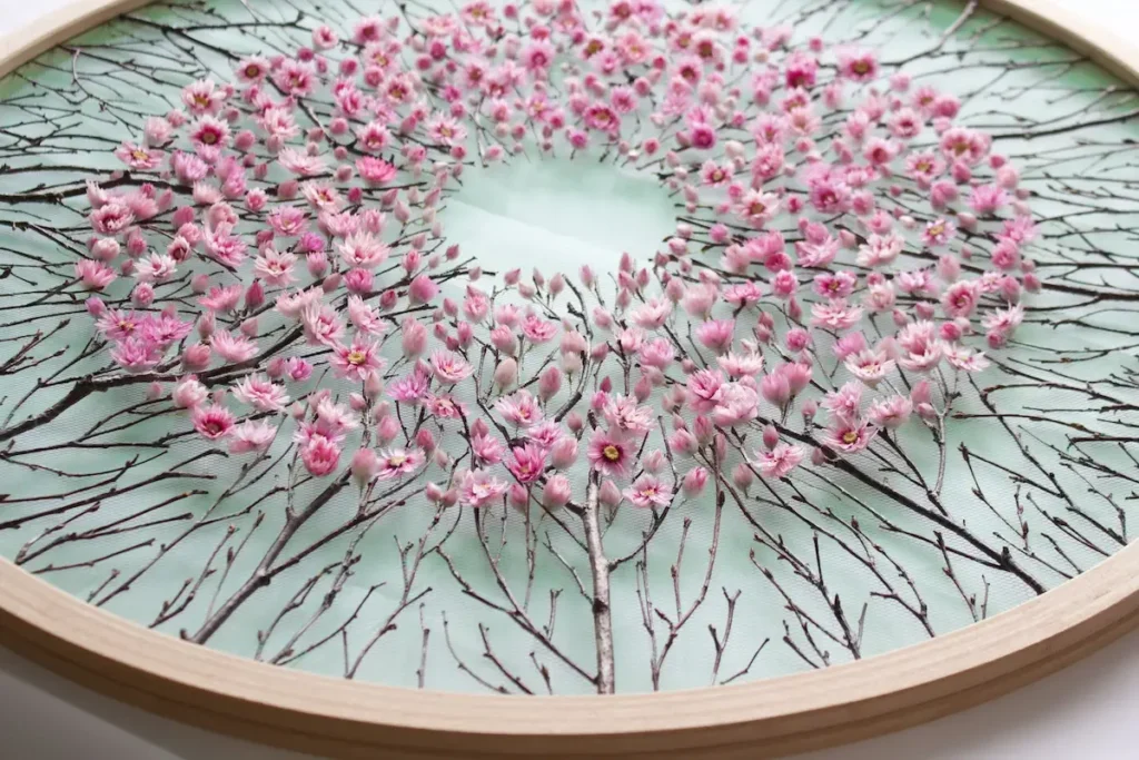 Under the Blossom Canopy art by Olga Prinku