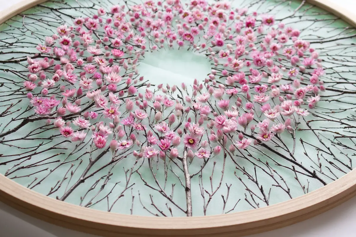 Under the Blossom Canopy art by Olga Prinku