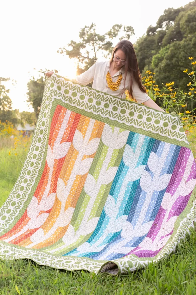 Field of Joy quilt designed by Rachel Rossi