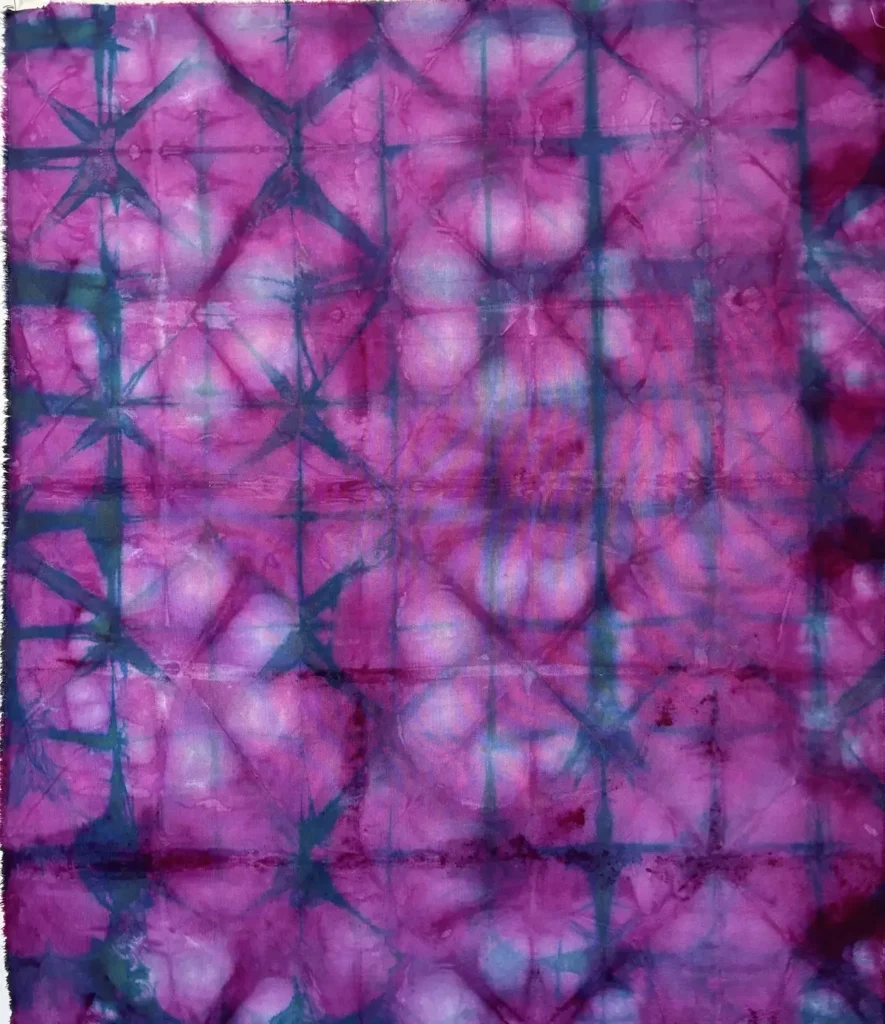 Art cloth fabric in purple by Sonja Lee-Austin