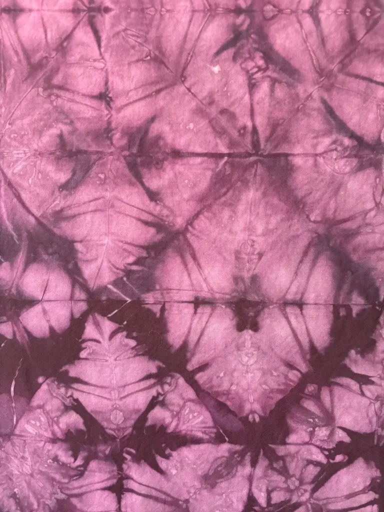 Burgandy art cloth fabric by Sonja Lee-Austin