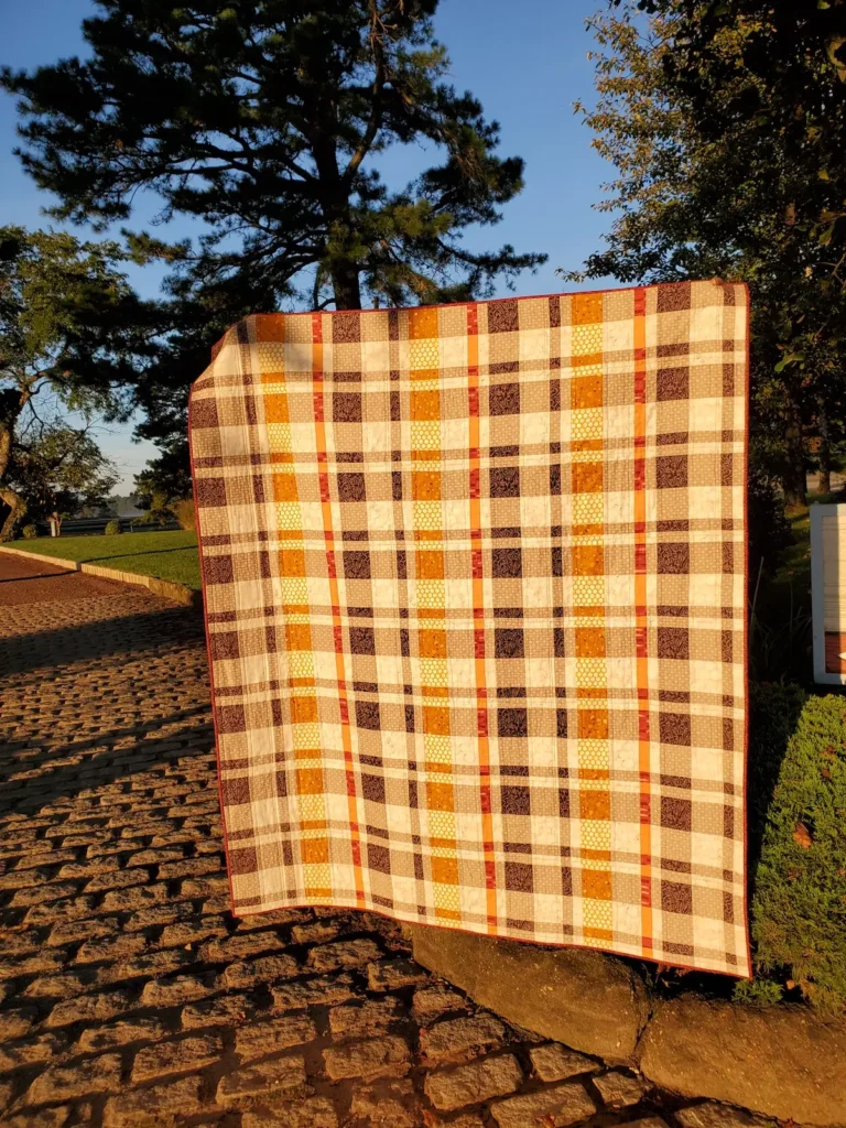 Madras About You quilt by Becca Fenstermaker