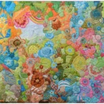 In Paradiso freestyle color collage by Carly Mul