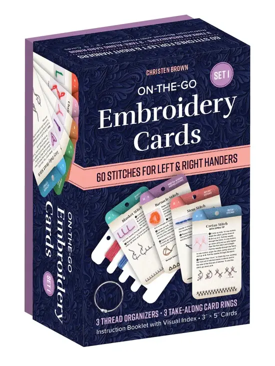 Package for Christen Brown's On-the-go Embroidery Cards
