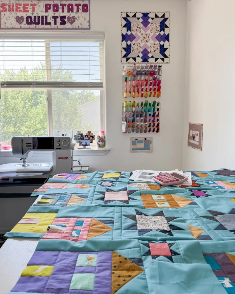 Christina Lee's sewing space
