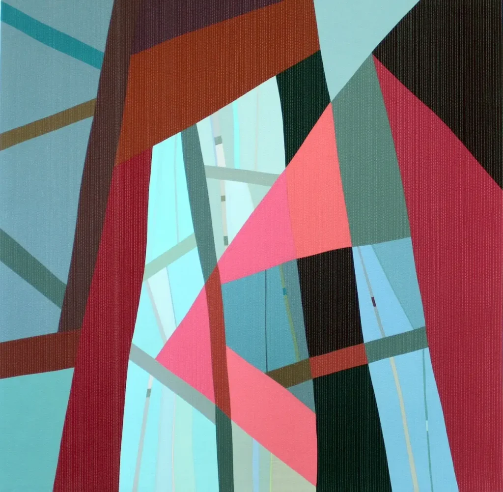 Shift 3 fiber art by Dale Tomlinson