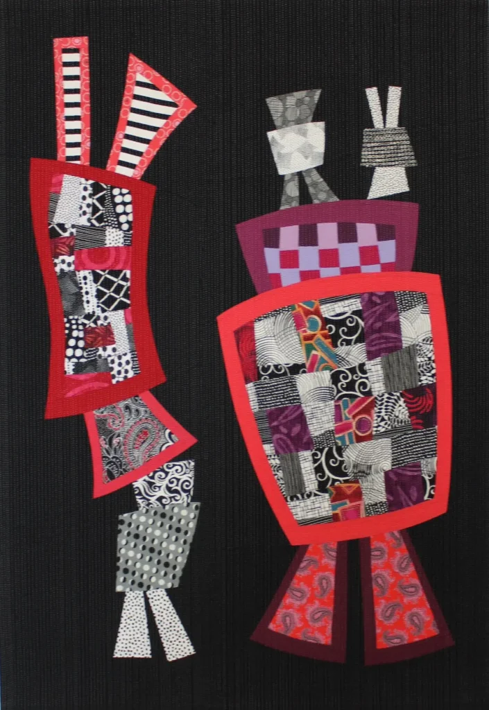 Shenanigans 25 fiber art by Dale Tomlinson