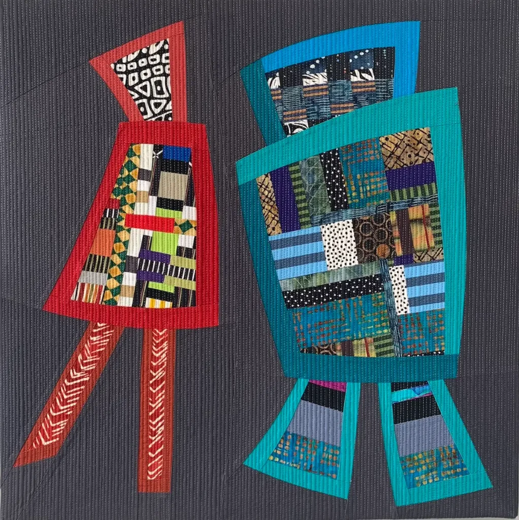 Shenanigans 22 fiber art by Dale Tomlinson