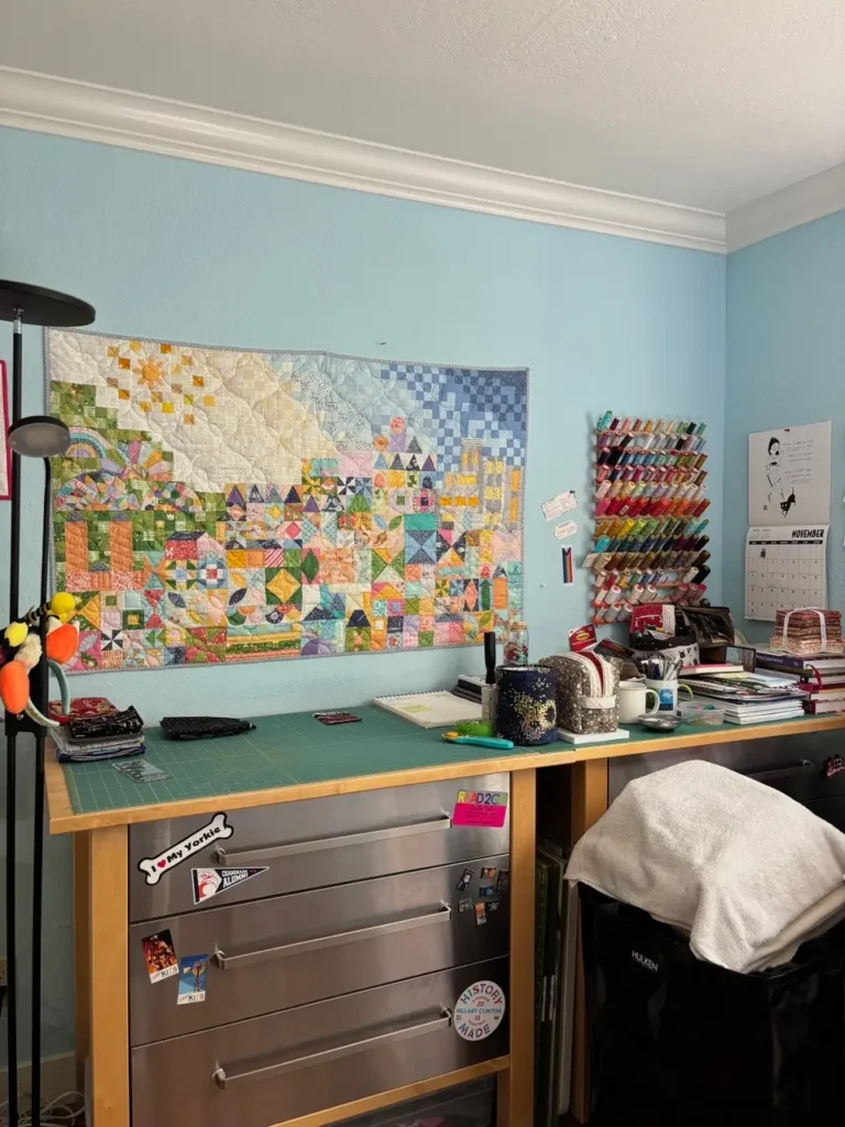 Ethylene Ziegler showing her cutting table