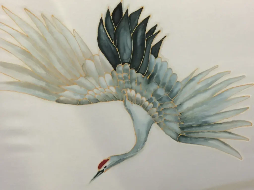 Evette Allerdings first silk painting