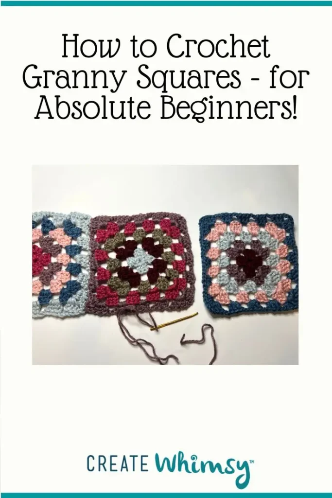 How to make a granny square Pinterest Image 1