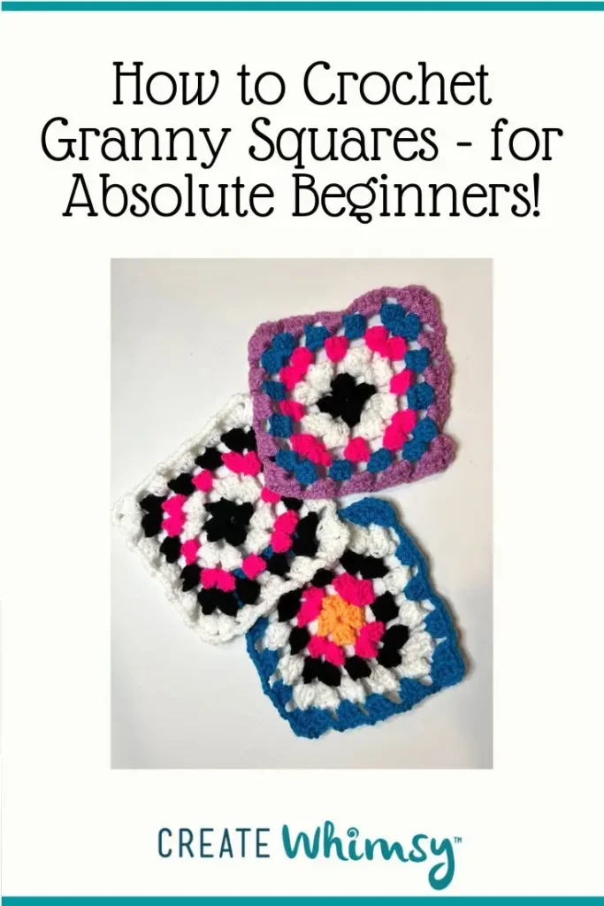 How to make a granny square Pinterest Image 2