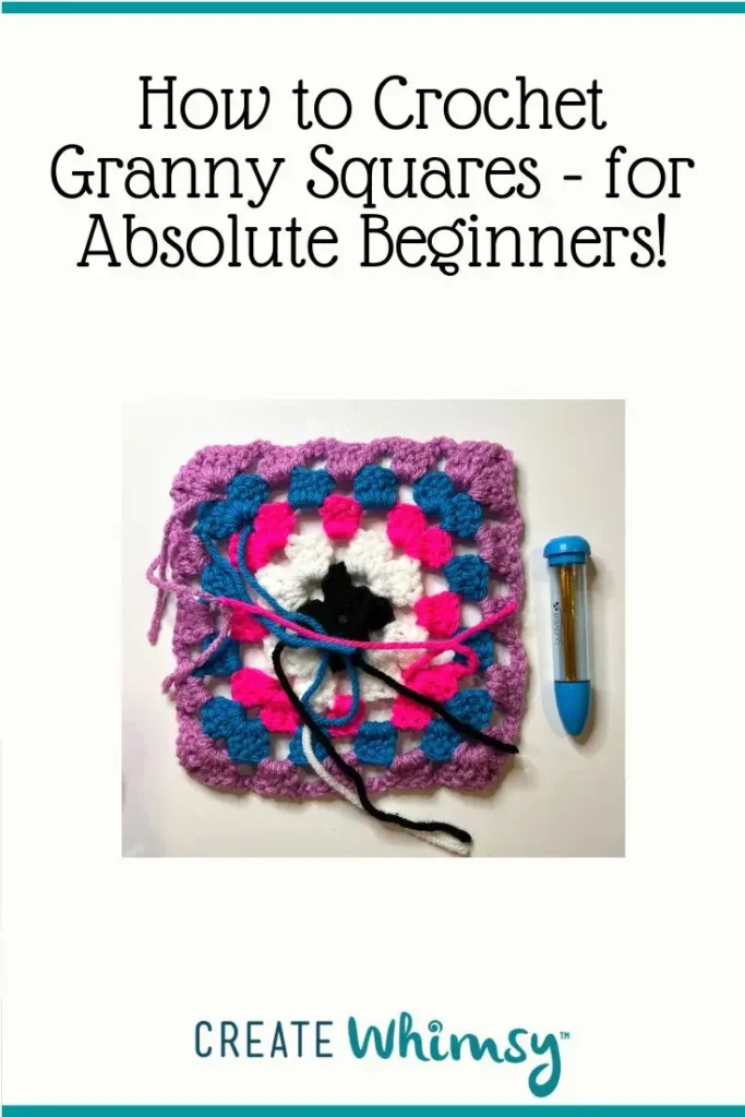 How to make a granny square Pinterest Image 3
