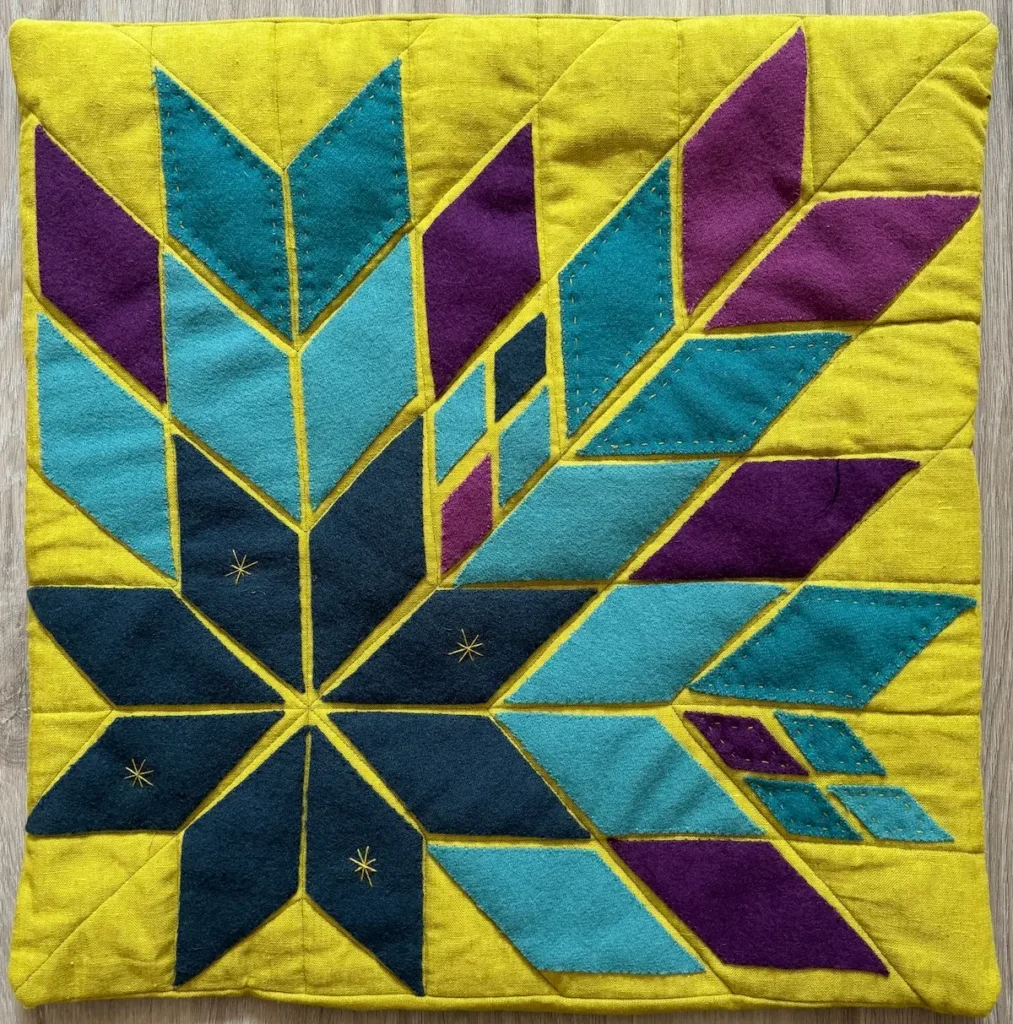 Shooting star quilt by Jennifer Strauser