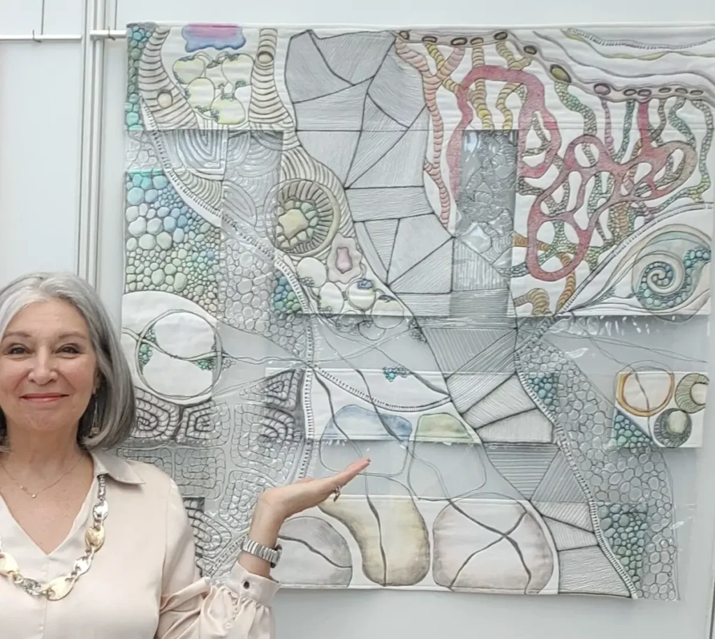 Mattea Jurin and her piece Cellular Explorations