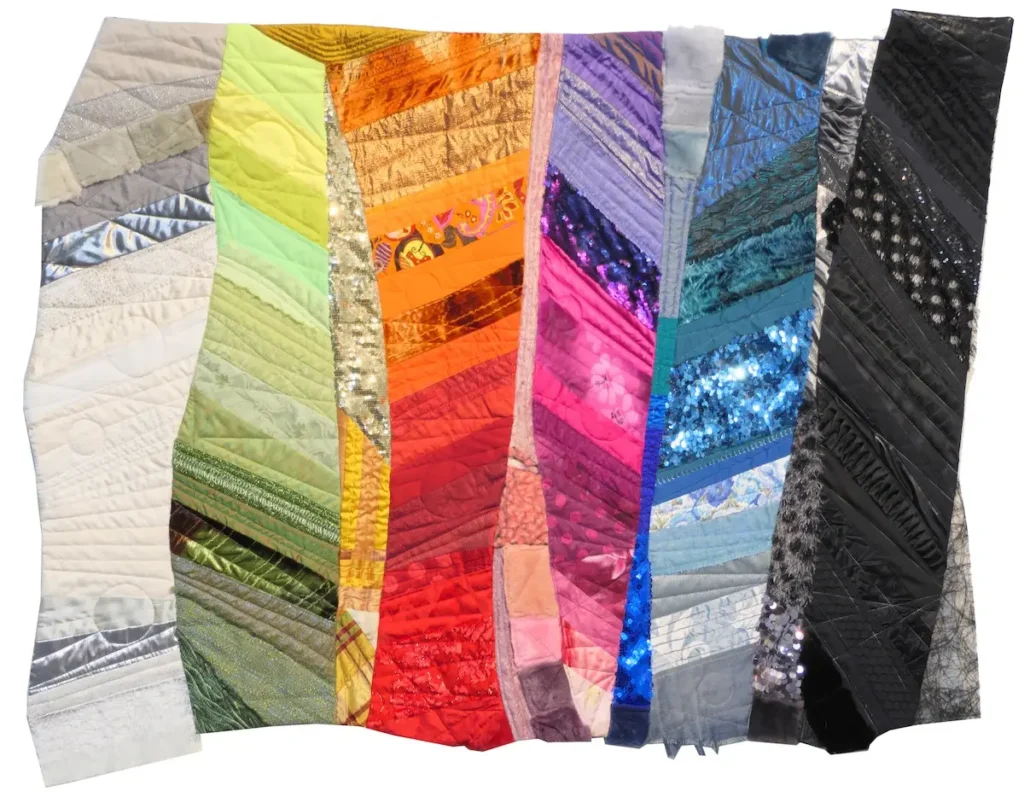 Life's Textures fiber art by Mattea Jurin