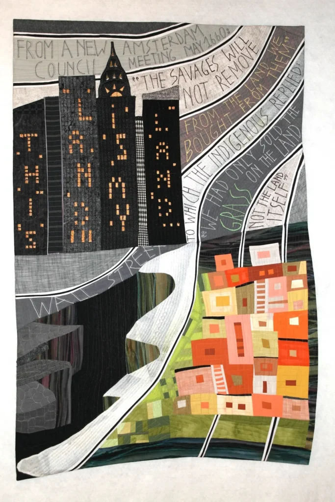 This Land is My Land fiber art by Mattea Jurin