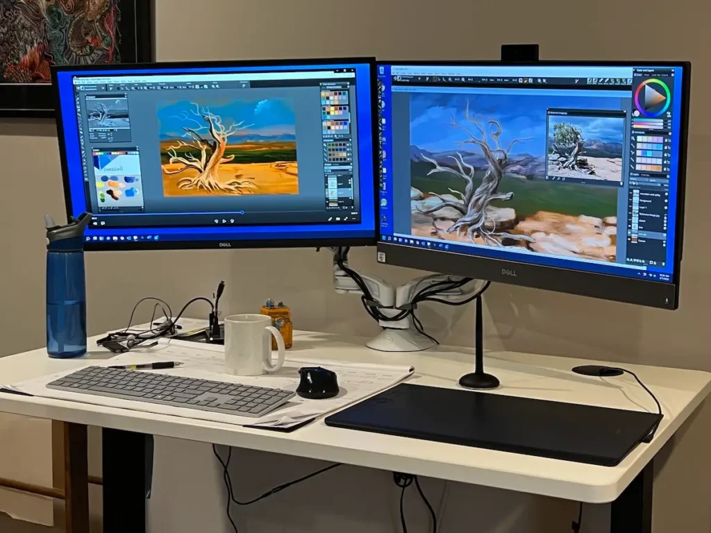 Digital Painting Set up of Susan Polansky