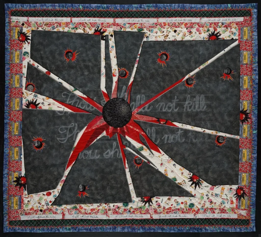 Composition fiber art by Susan Polansky