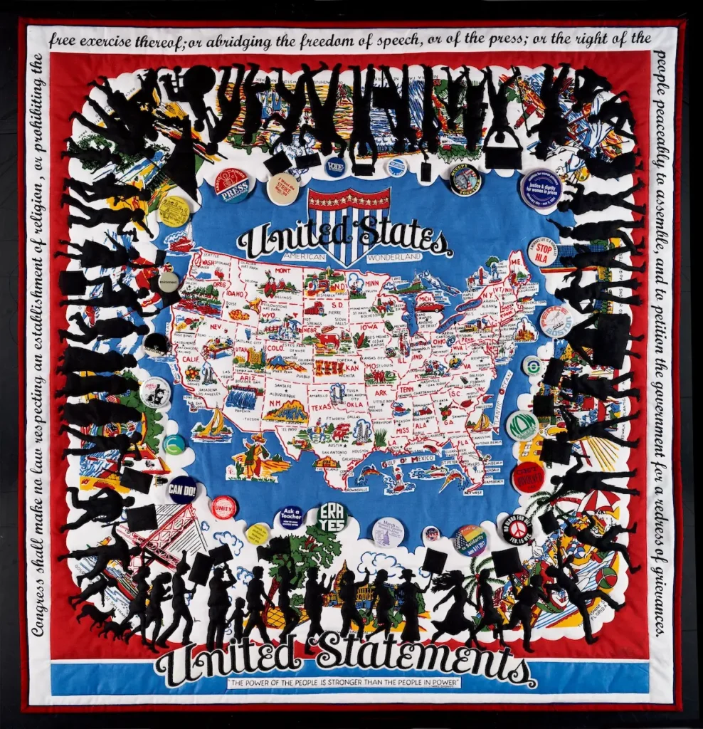 Not to be Tabled fiber art by Susan Polansky