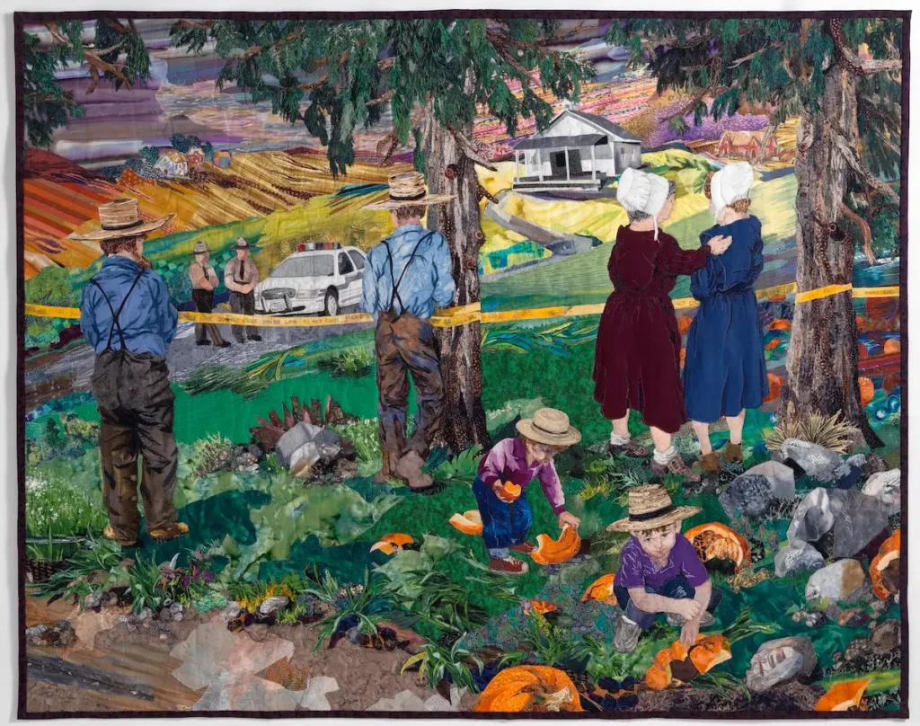 Pastoral Disturbance fiber art by Susan Polansky