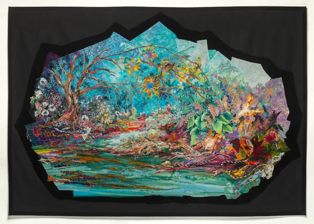 The Edge of Infinity fiber art by Susan Polansky