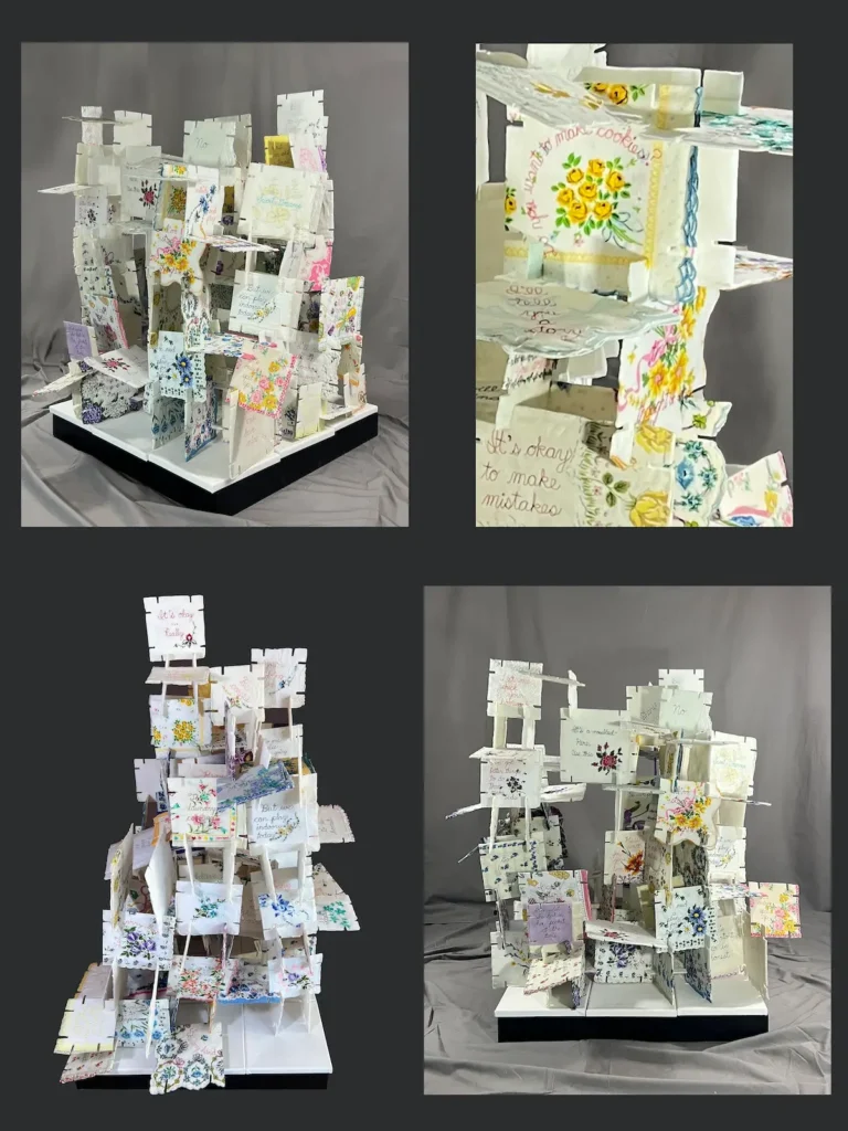 Labor of Love 3D fiber art by Susan Polansky