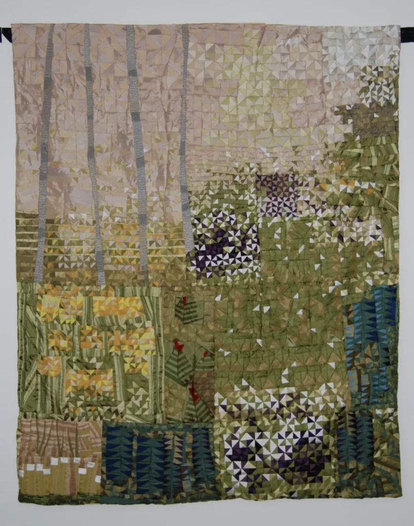 Blakiston 2023 textile art by Victoria Carley