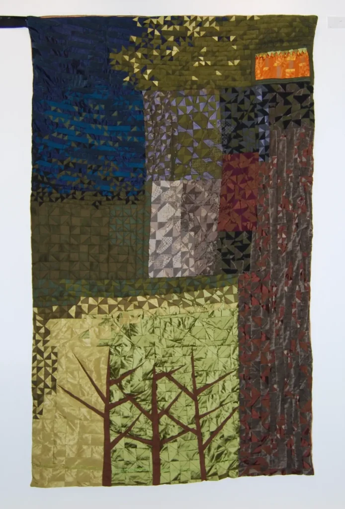 Hansel and Gretel fiber art by Victoria Carley