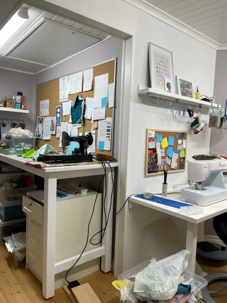 Birgitta Jadenfelt sewing space