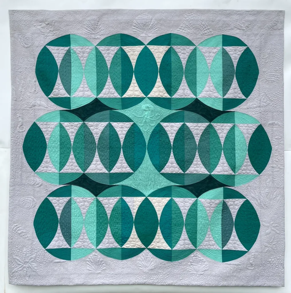 Ocean quilt by Birgitta Jadenfelt