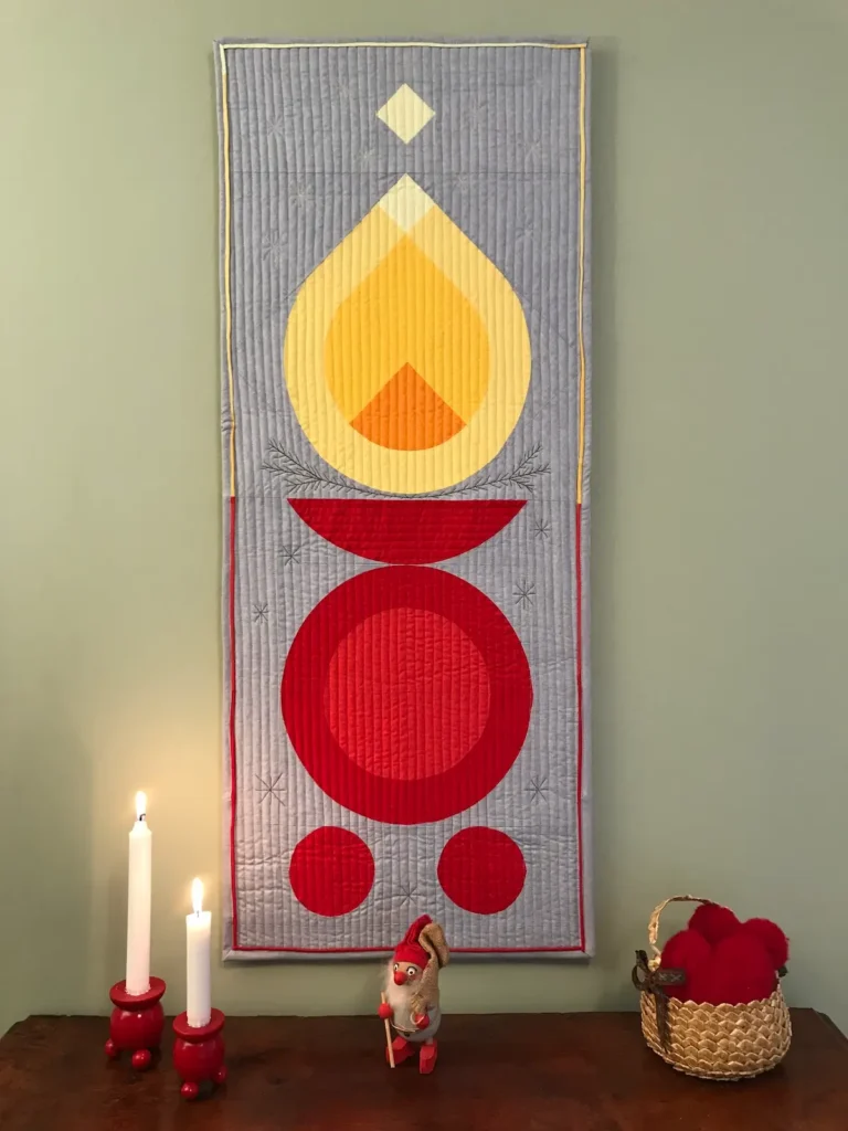 Light of Advent quilt by Birgitta Jadenfelt