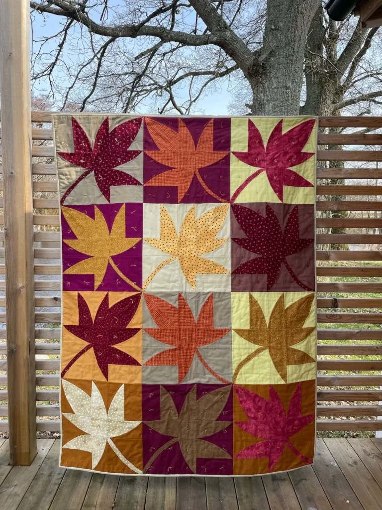 Autumn Leave quilt by Birgitta Jadenfelt