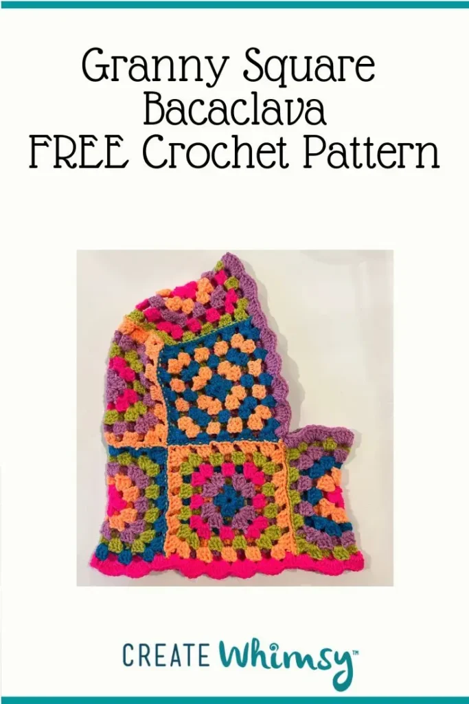 Granny Square Bacaclava Pinterest image 2