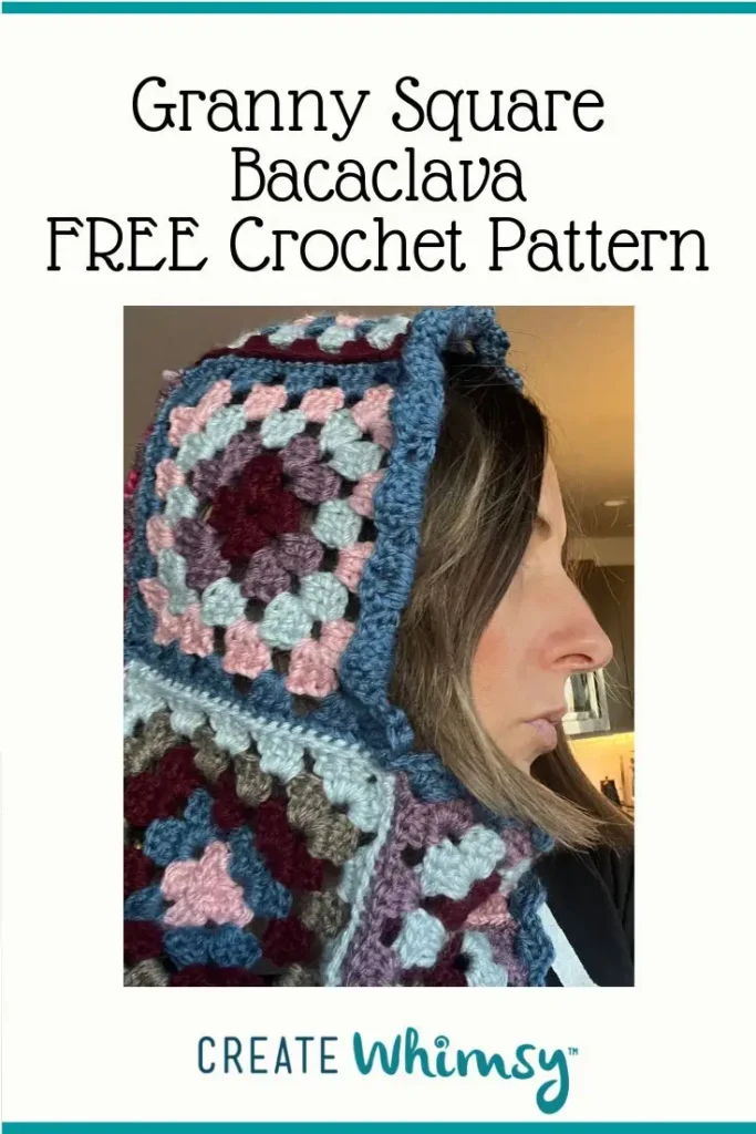 Granny Square Bacaclava Pinterest image 3