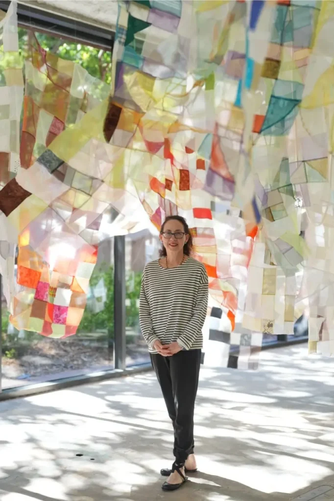 Holly Wong with a Bogaji installation