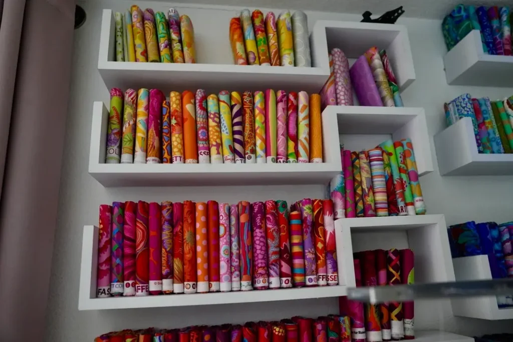 Kimberly Bennefield fabric shelves