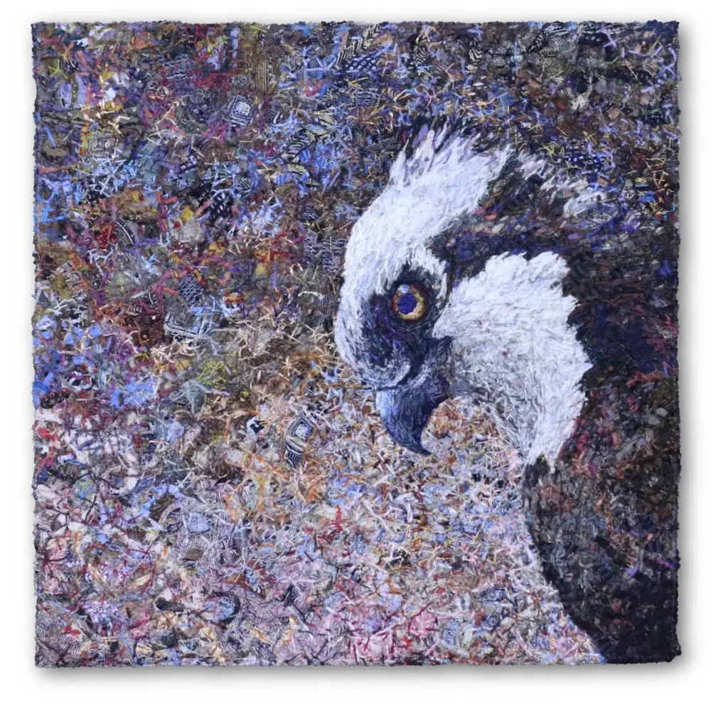 Beyond Reach fiber art by Mita Giacomini