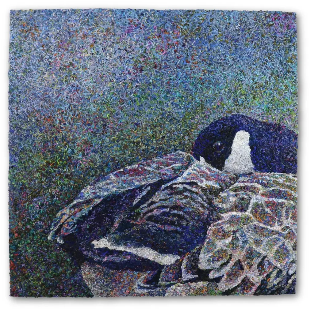 Colour Theories fiber art by Mita Giacomini