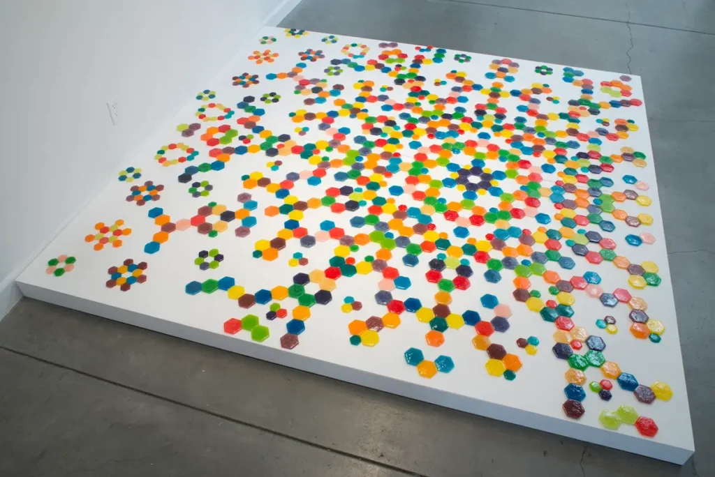 120 Degrees fiber art by Ruth Tabancay