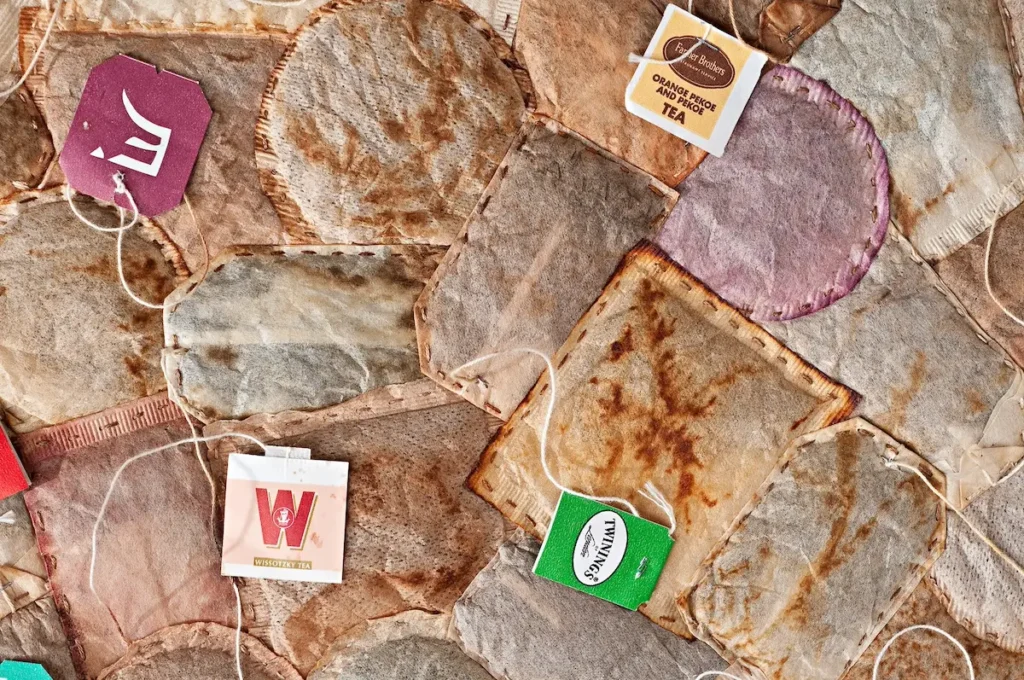 Detail of Extending the Useful LIfe fiber art by Ruth Tabancay