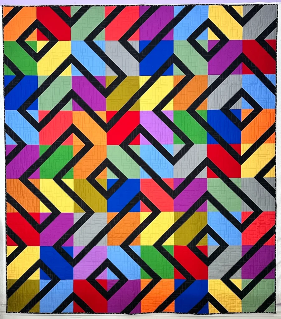 All Roads Lead Home quilt by Angee Turner