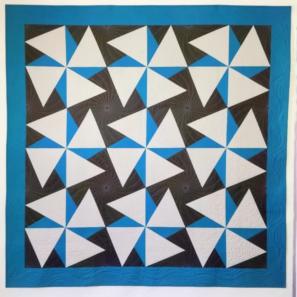 Windmills quilt by Angee Turner