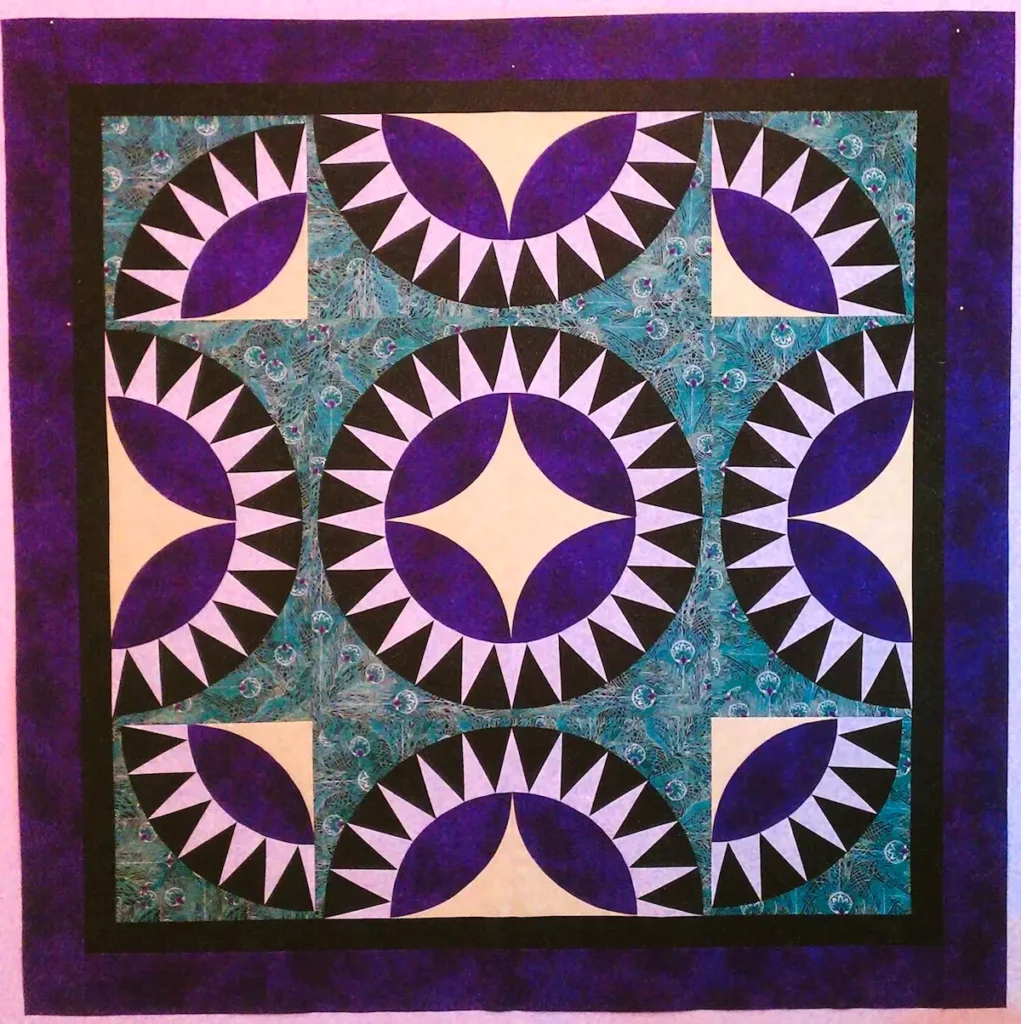 Purple Horizon quilt by Angee Turner