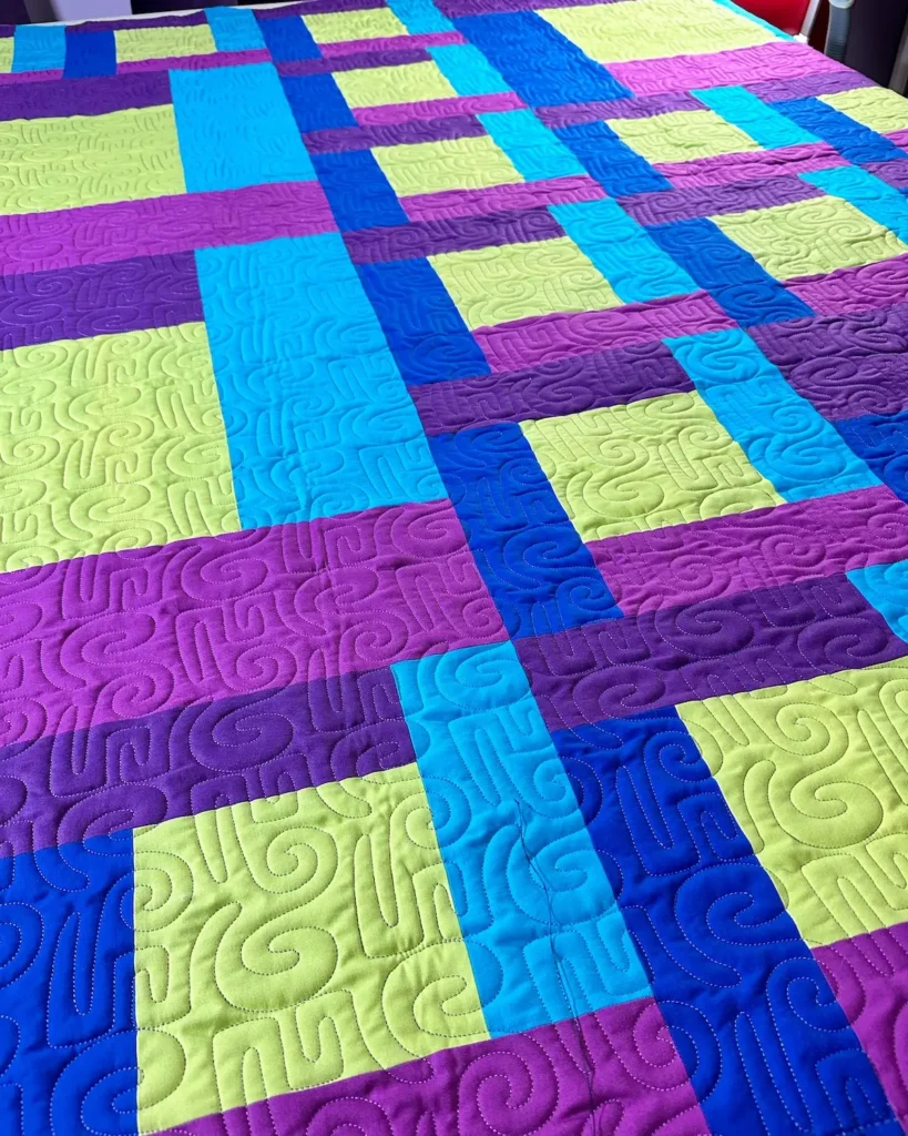 Detail of The Space Between Us quilt by Angee Turner