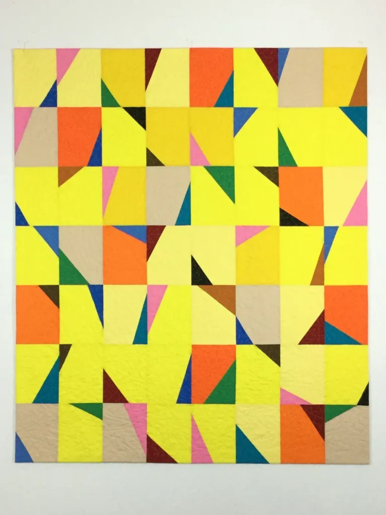 Toxic Lemonade quilt by Angee Turner