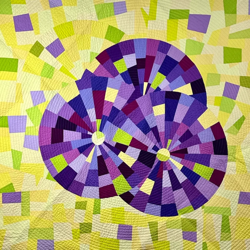 Wheels of Fortune quilt by Angee Turner