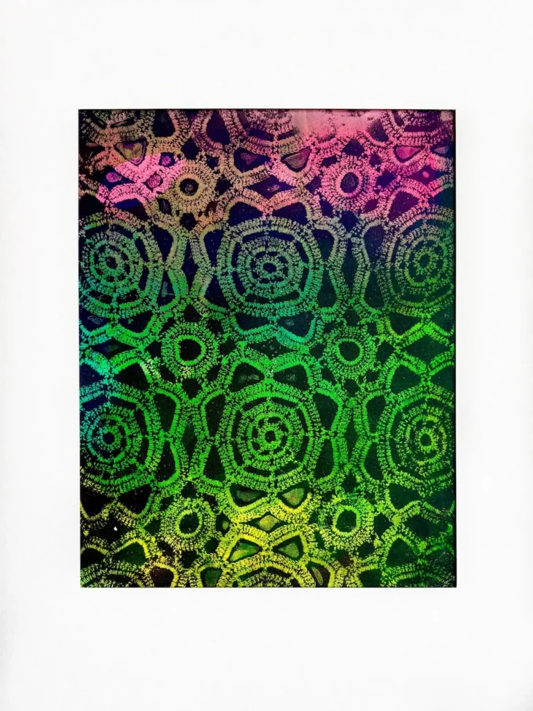 Crocheted doilies print by Birgit Koopson