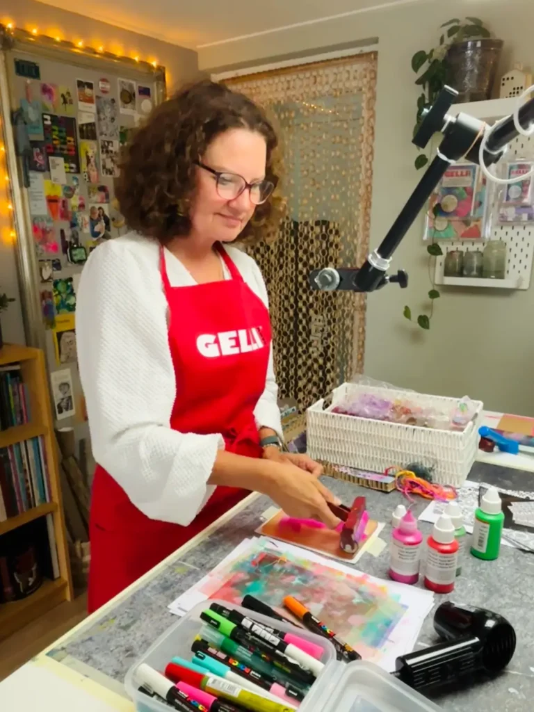 Birgit Koopson in her studio