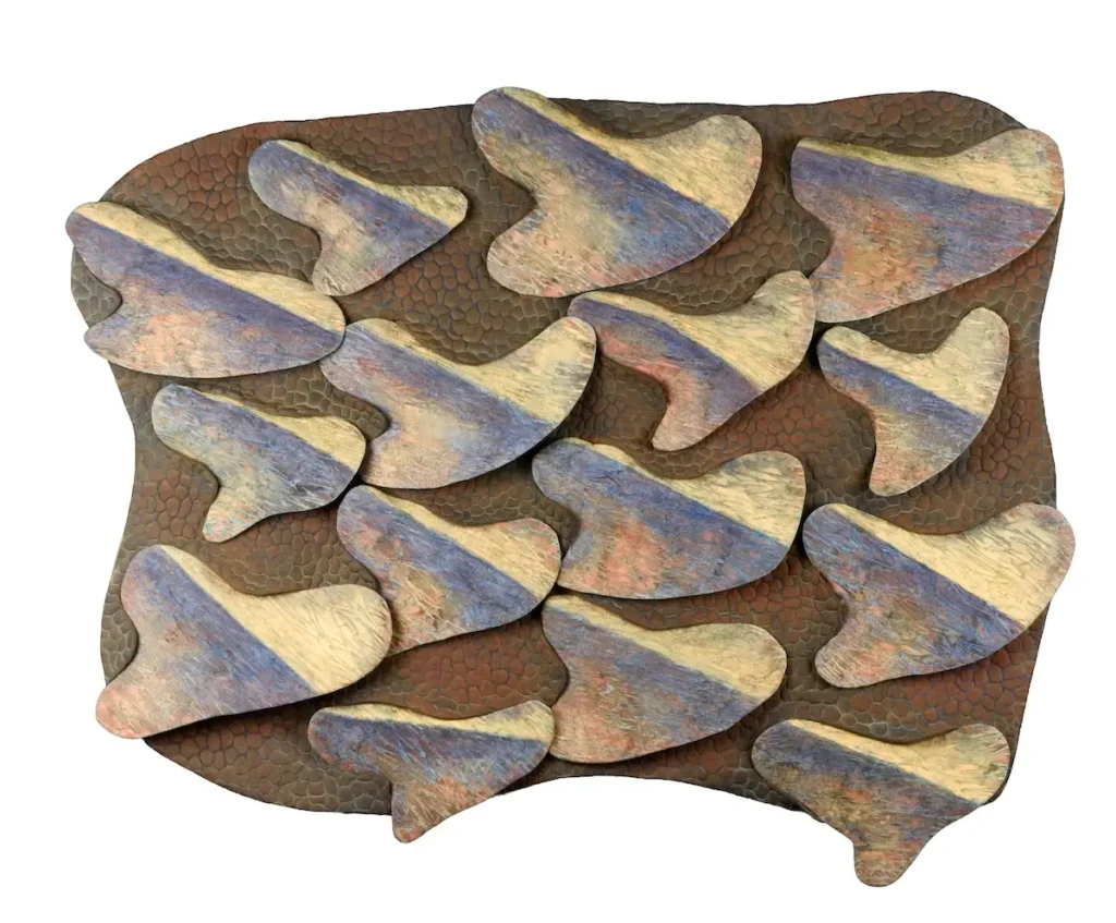 Denticles 2 fiber art by Carla Stehr